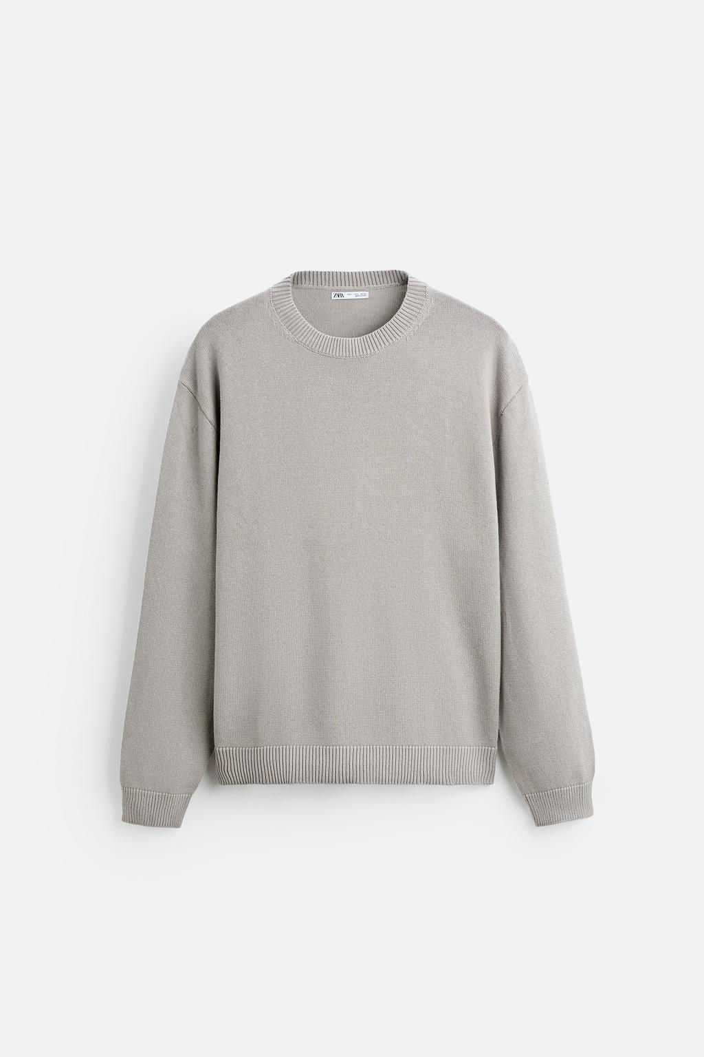 TEXTURED COTTON SWEATER - Zara фото 7