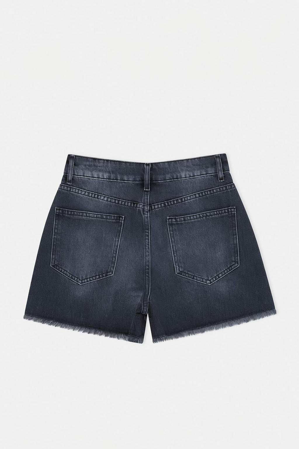 Siyah %100 Pamuk Yuksek Bel Denim City Sort TWOSS26SR00093 - Trendyolmilla фото 2