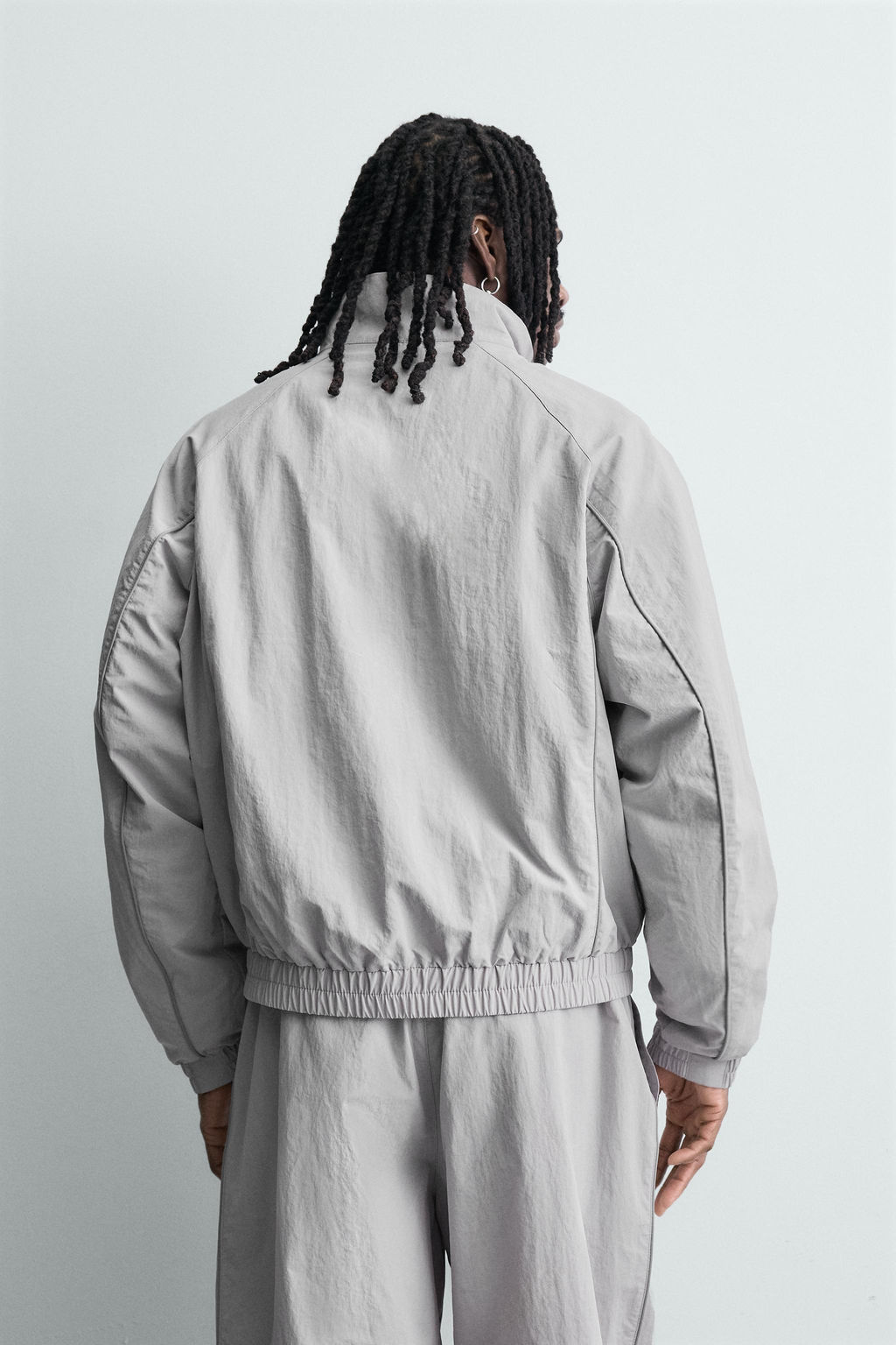 CHAQUETA T?CNICA CONTRASTES / Gris claro - Zara фото 3