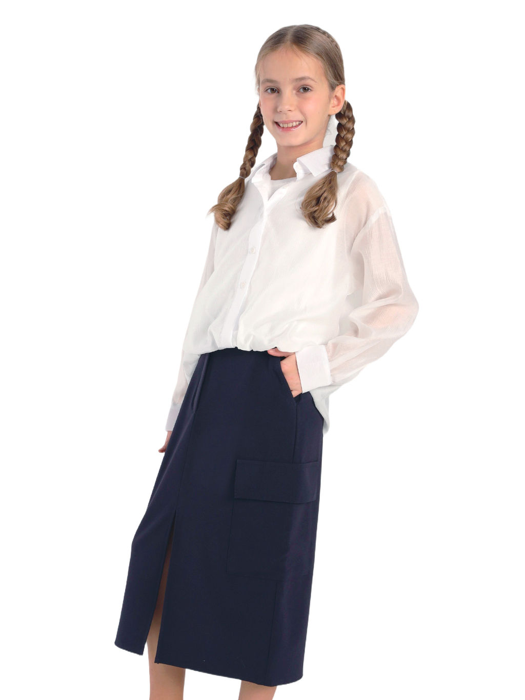 Школьная юбка для девочки О76459 - Карамелли фото 8