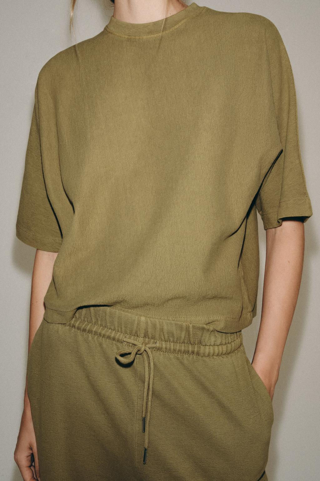 FADED-EFFECT SHORT SLEEVE T-SHIRT - Zara фото 2