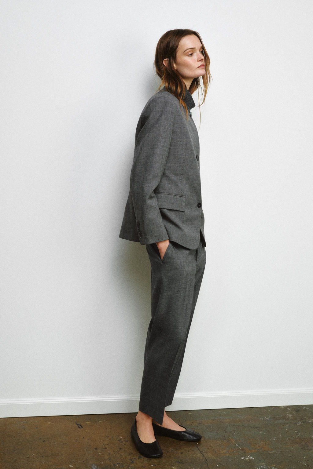 ZW COLLECTION CHECKED STRAIGHT TROUSERS - Zara фото 4