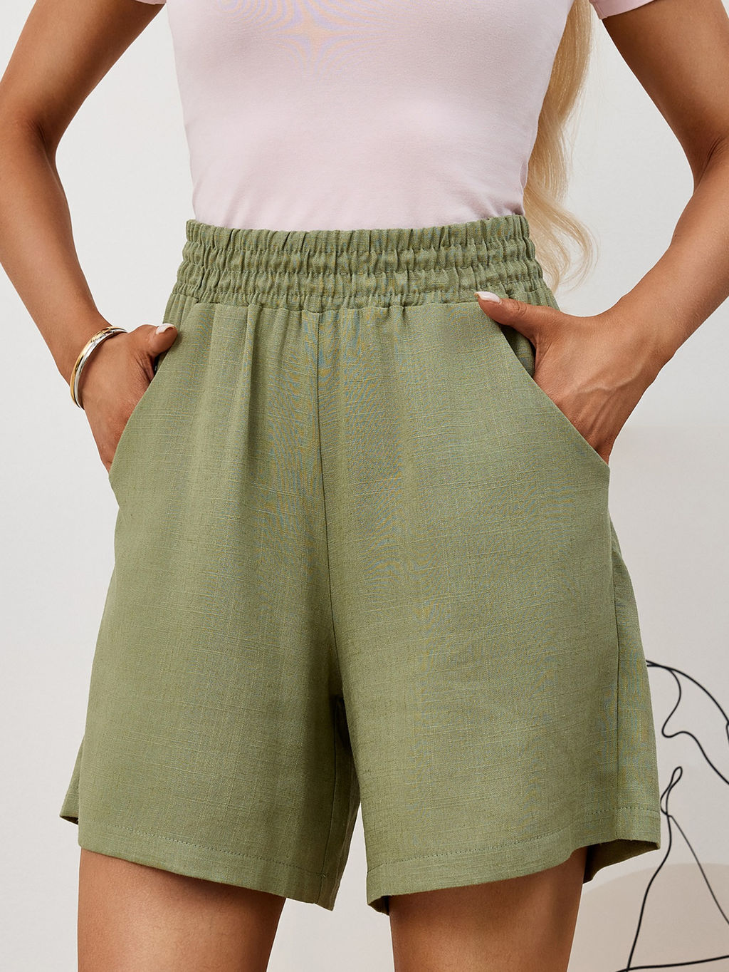 Шорты Аманти-2 из льна с вискозой - Виотекс фото 61