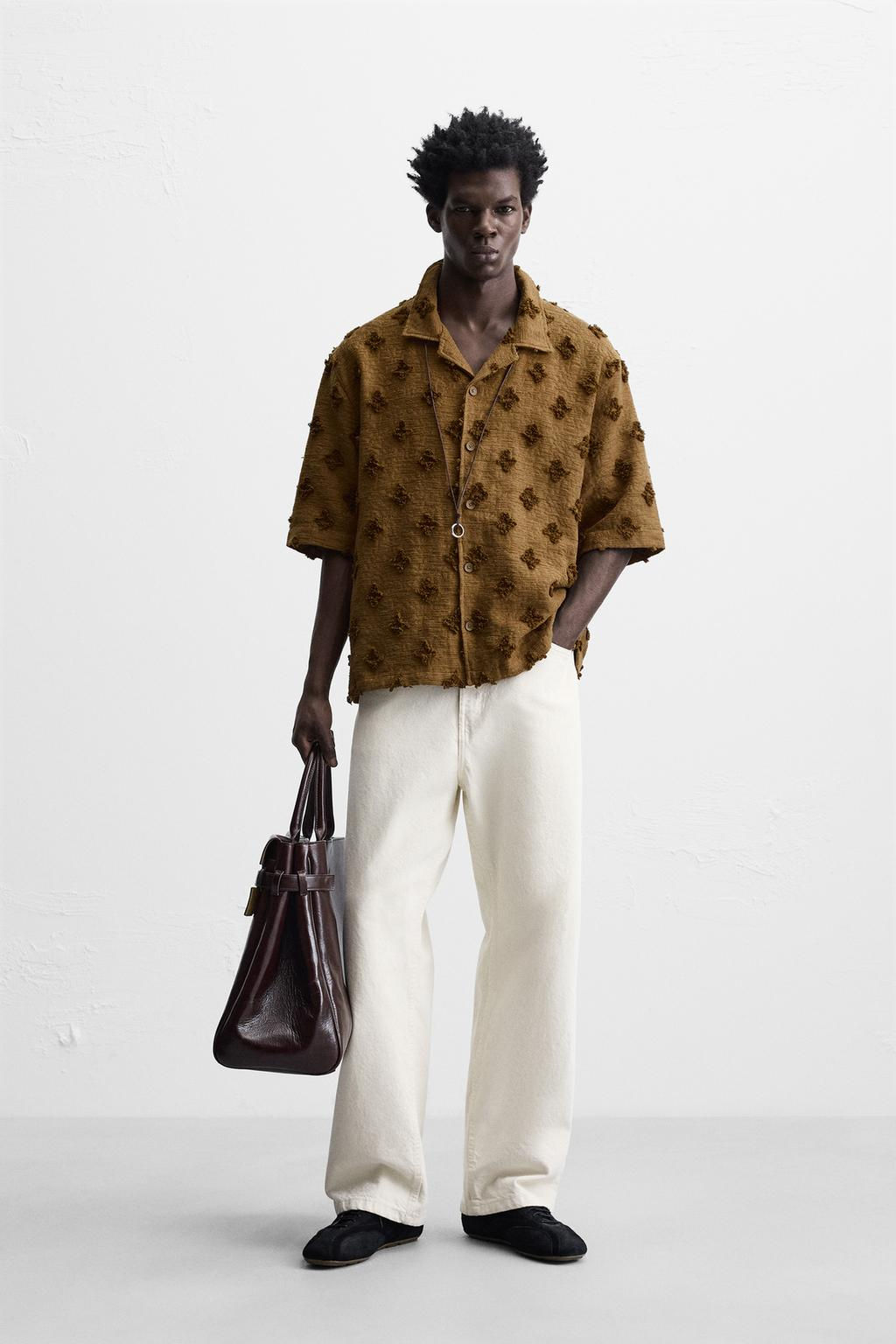 TEXTURED JACQUARD SHIRT - Zara фото 10