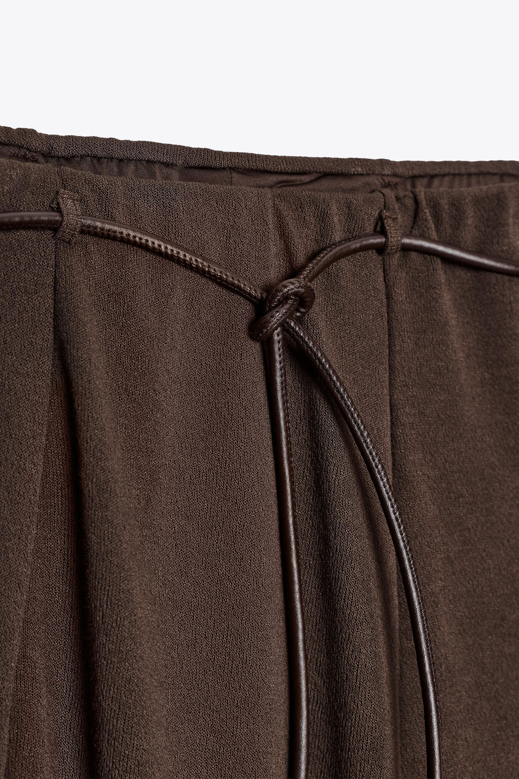 KNITTED CUT-OUT SKIRT WITH BELT - Zara фото 7