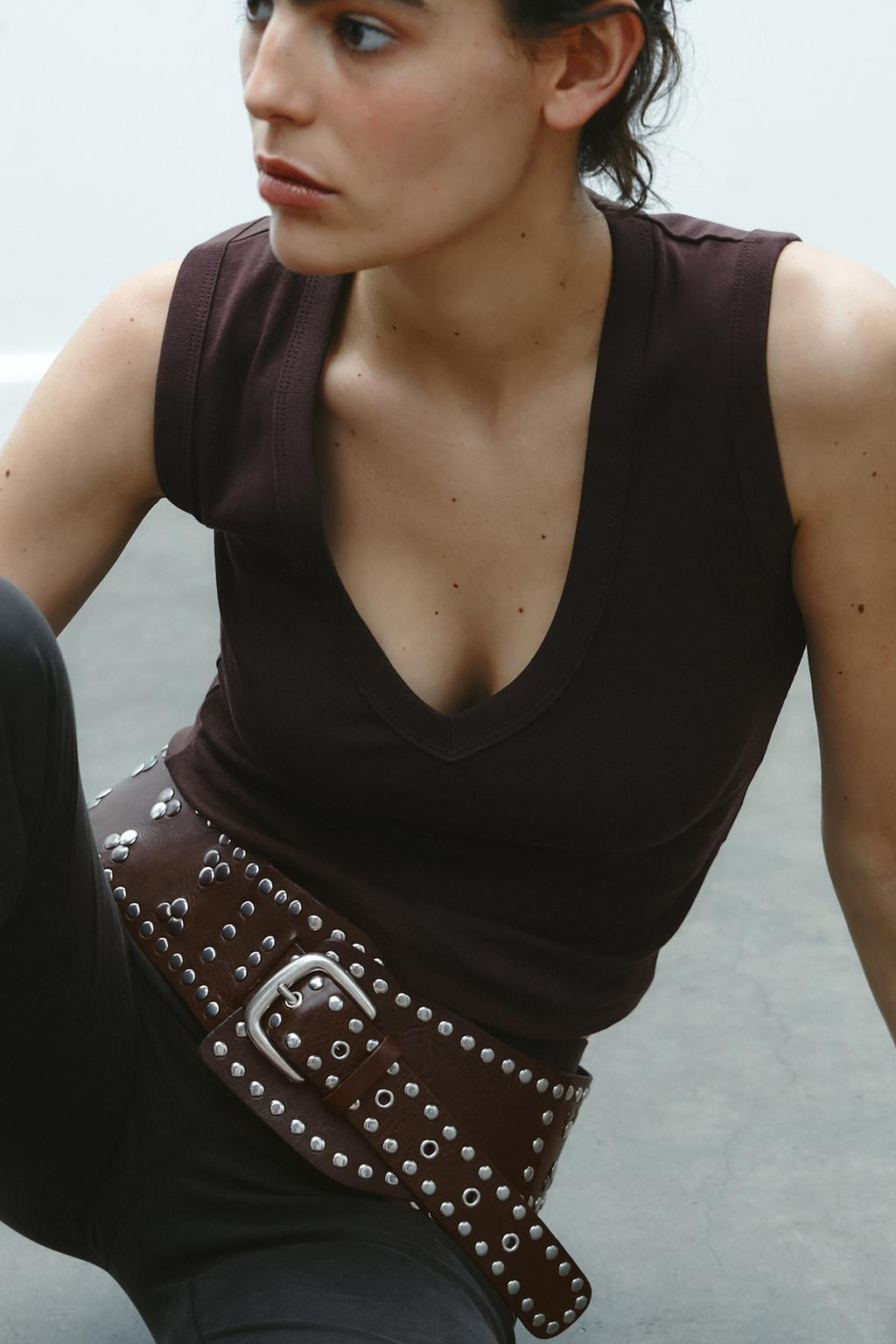 V-NECK TOP - Zara фото 16