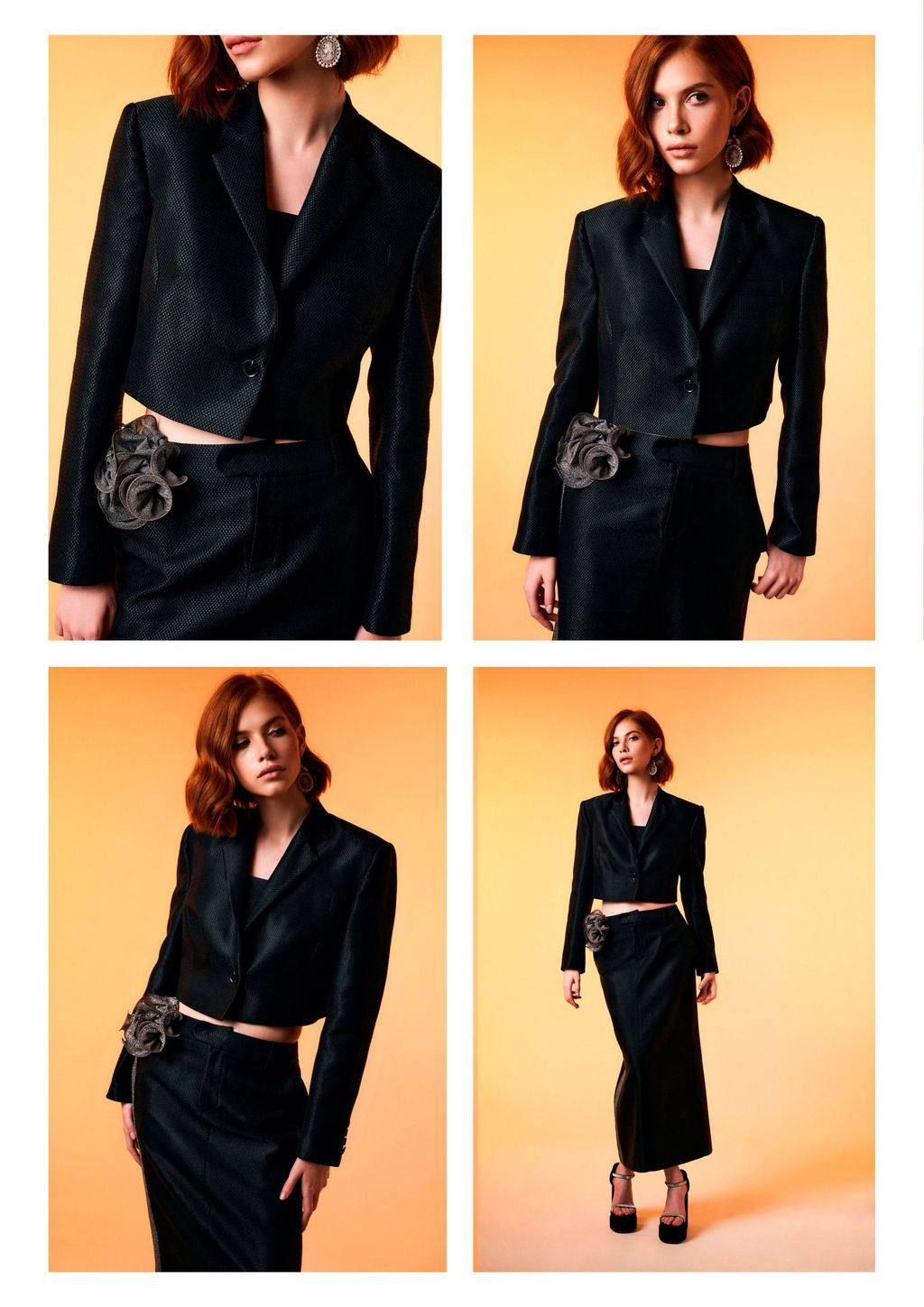 N2416 юбка женская черный - Mozart фото 3