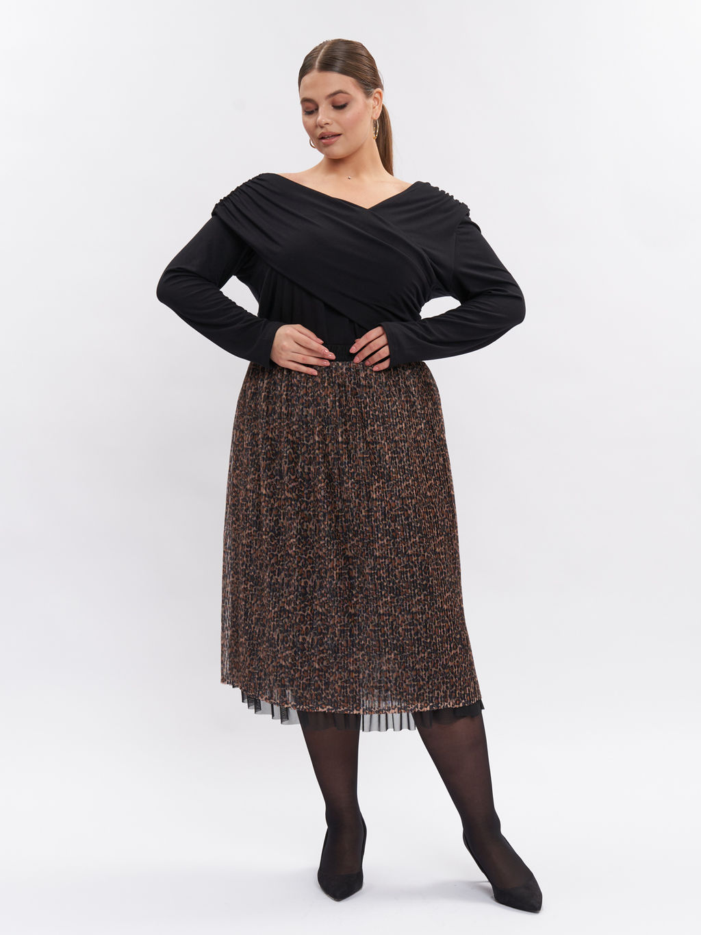 Юбка плиссированная UB25109LEO01 - Артесса фото 2