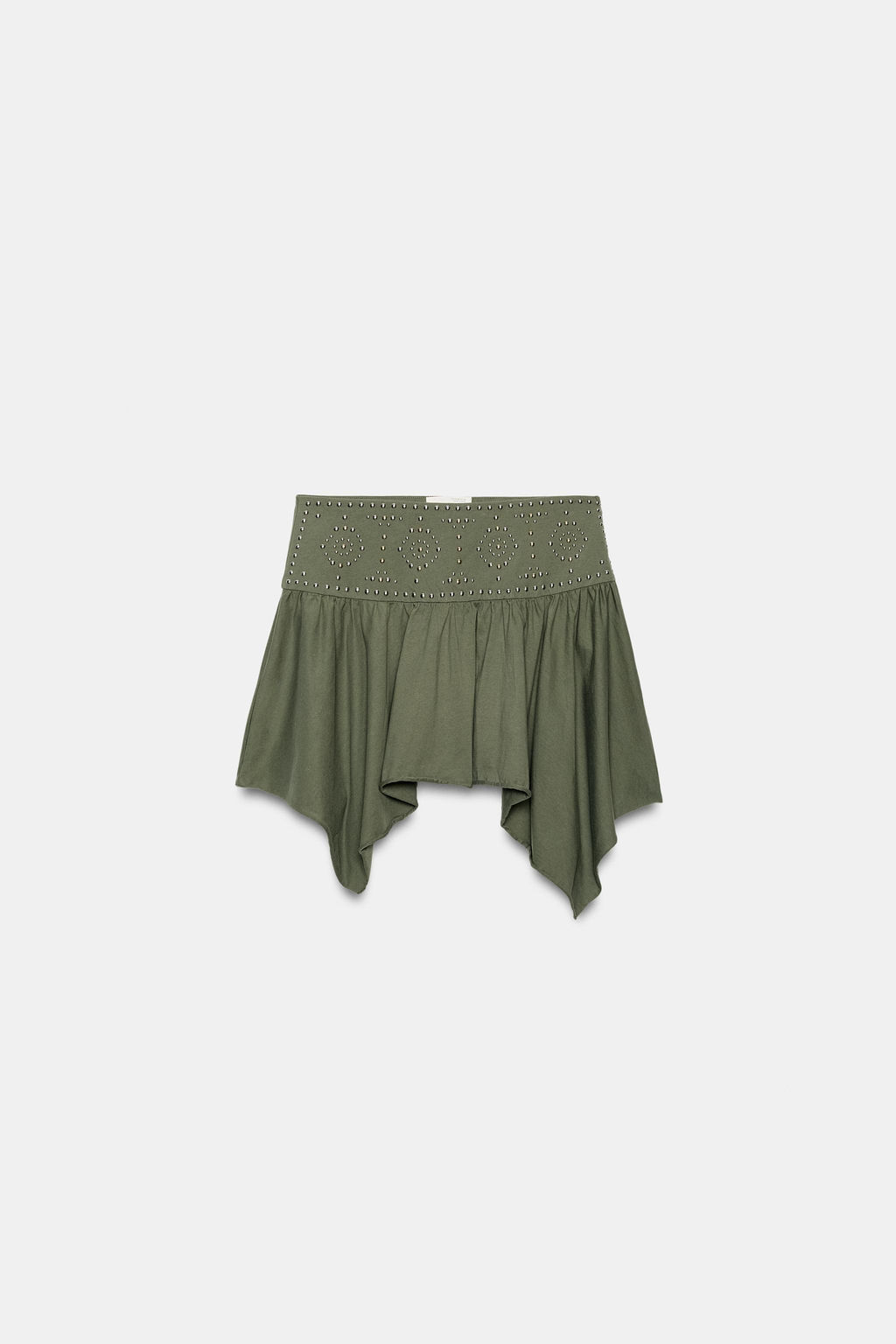 FALDA ASIM?TRICA TACHAS / Verde - Zara фото 5
