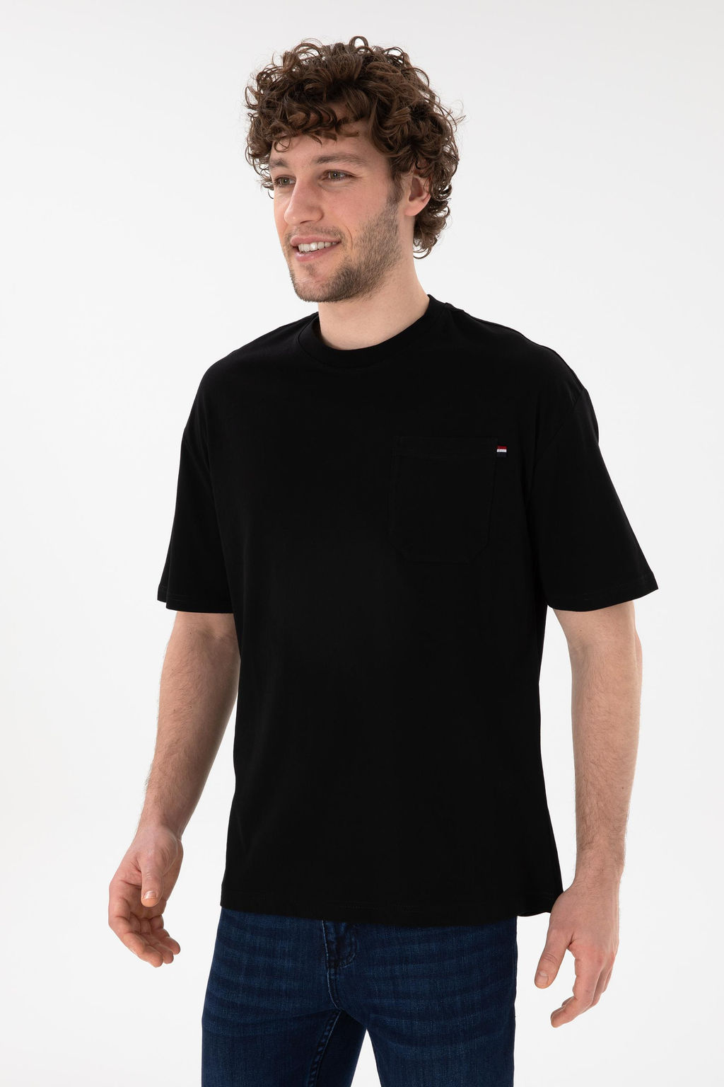 Erkek Comfort Fit Bisiklet Yaka Siyah Ti__rt Sepette S_rpriz _ndirim - U.s. polo assn фото 2