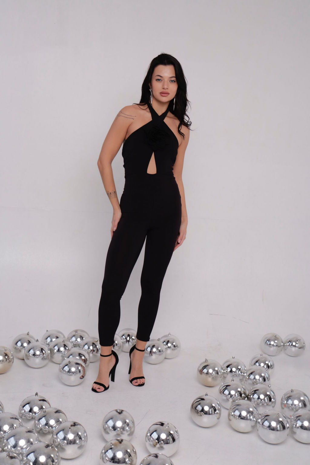 Комбинезон вечерний чёрный - Martichelli фото 3