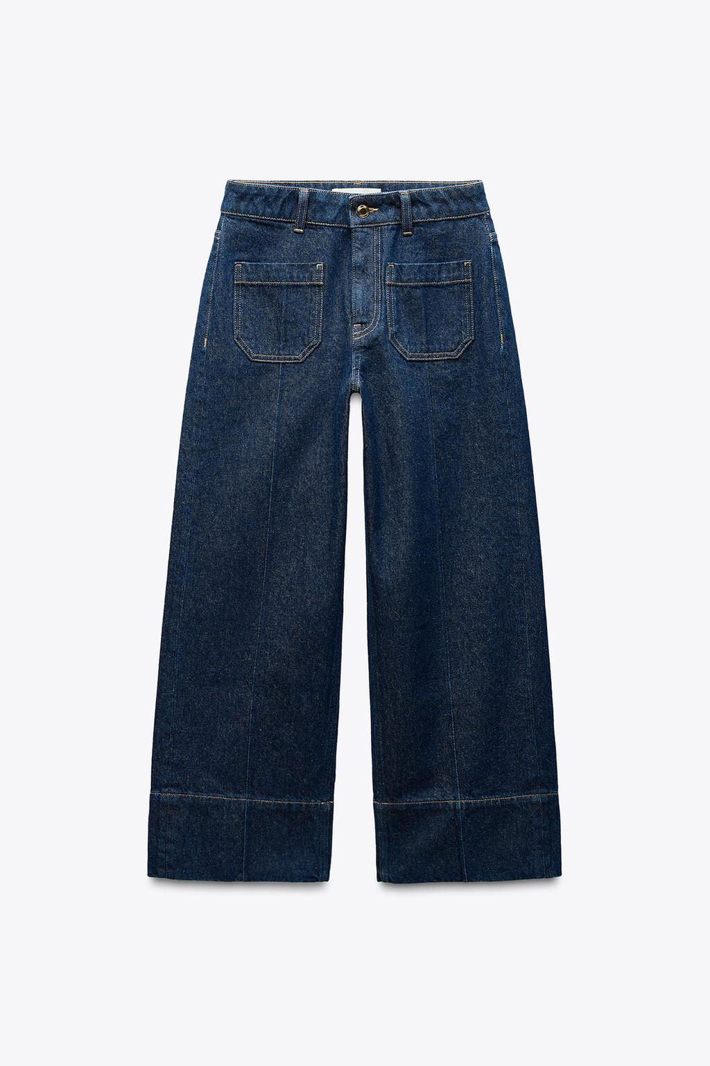 Z1975 WIDE-LEG HIGH-WAIST CROPPED JEANS - Zara фото 10