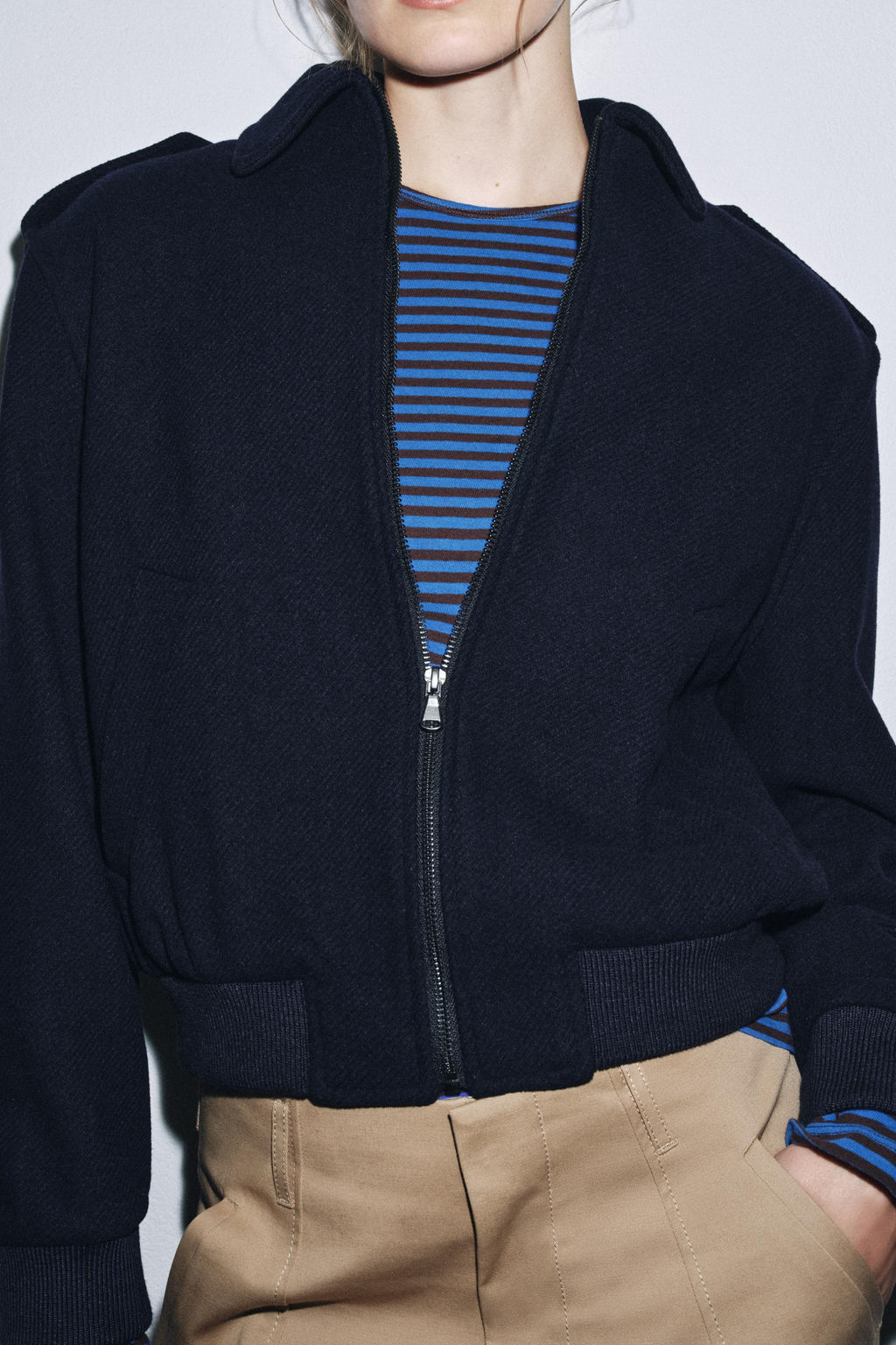 ZW COLLECTION WOOL JACKET - Zara фото 13