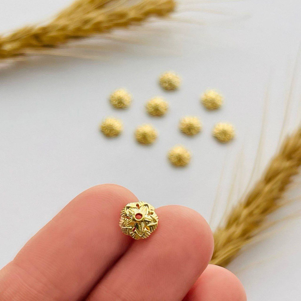 Шапочка для бусин (10 шт) - Радуга самоцветов фото 2