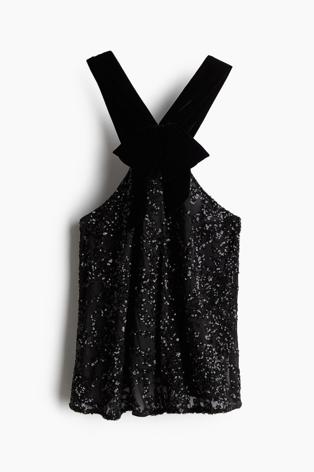 Top de lentejuelas con lazo - H&m фото 4