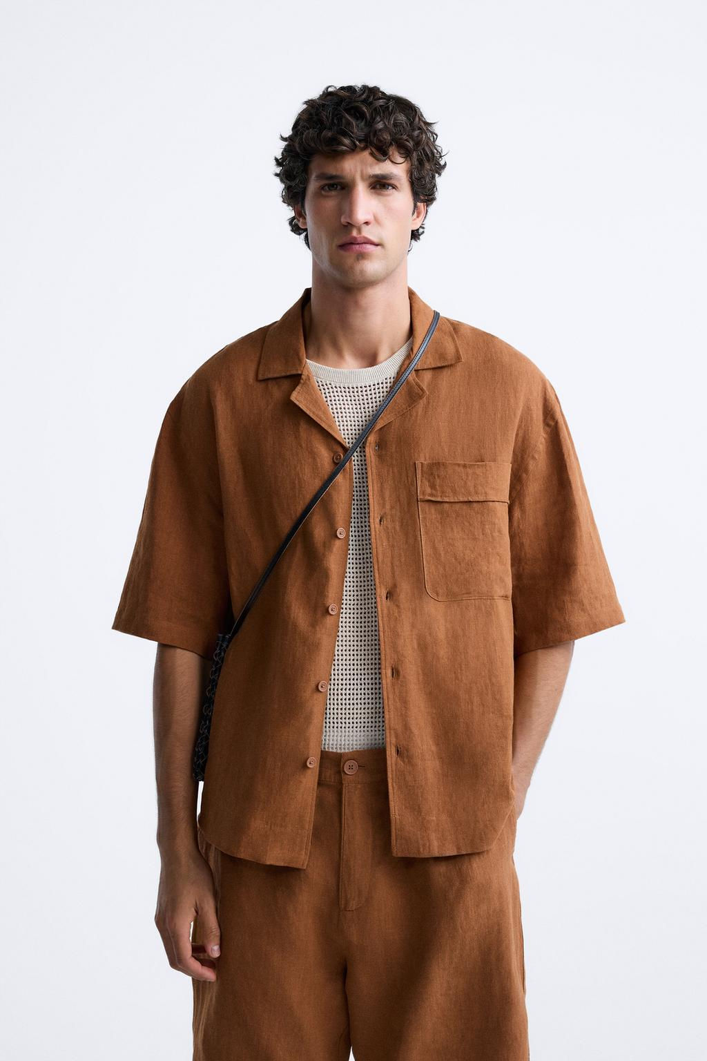 %100 KETEN GOMLEK - Zara фото 2