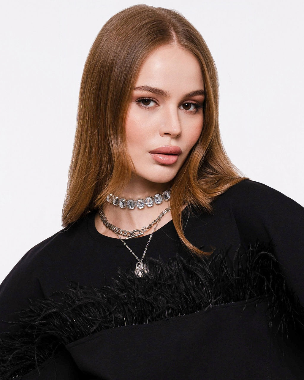 Футболка с перьями страуса, 95% хлопок, 5% лайкра - Sahar art lab фото 4