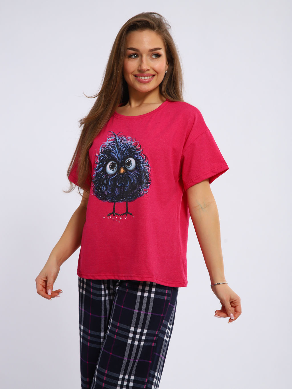 Пижама женская 1-242 (фуксия) - Новое кимоно фото 6