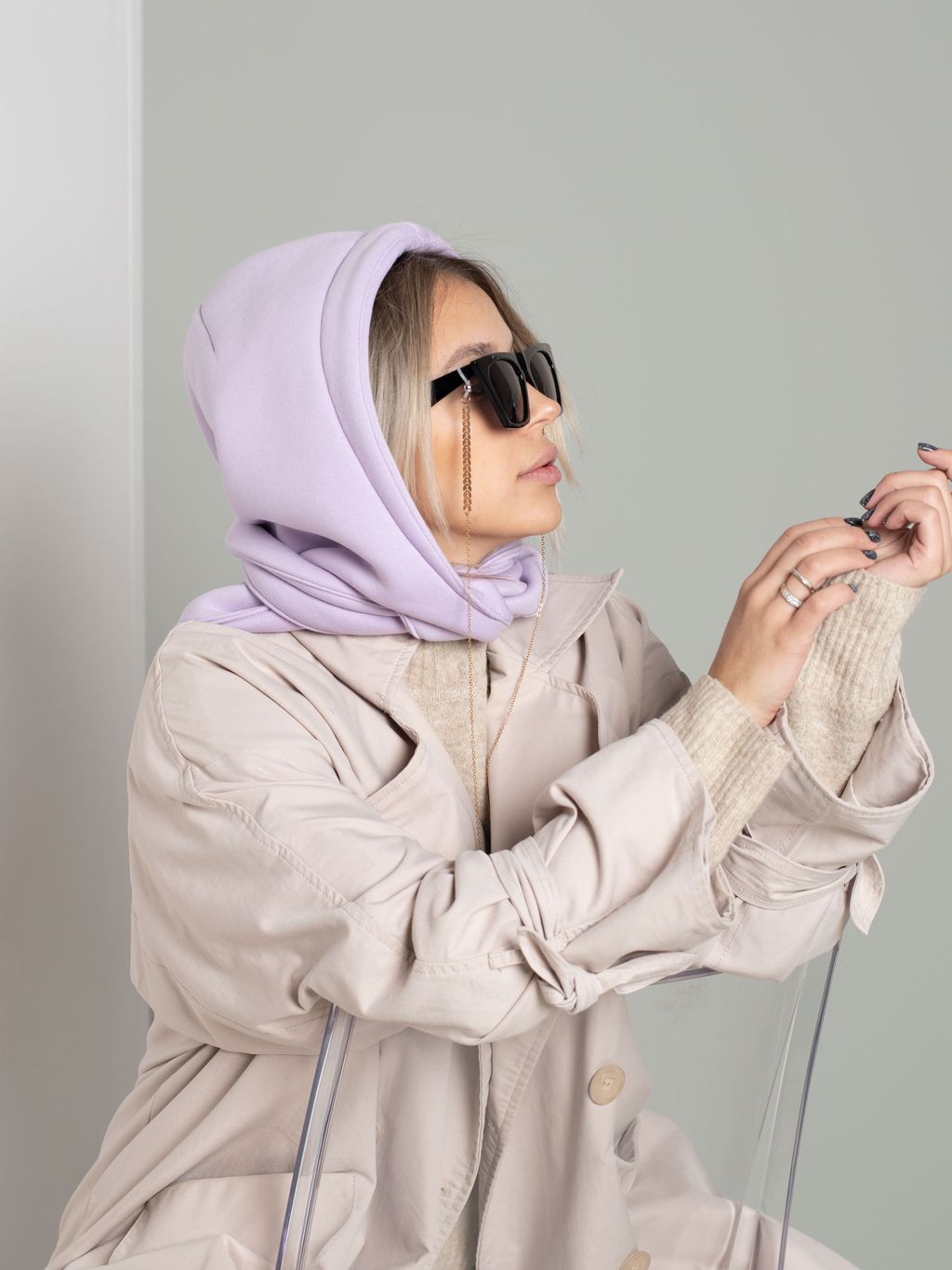 Косынка футер, лаванда от фабрики Спортсоло