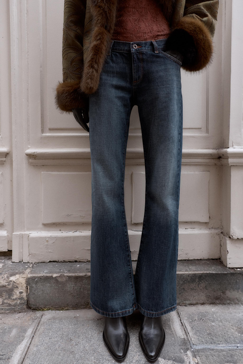 Z1975 LOW-RISE BOOTCUT JEANS - Zara фото 2