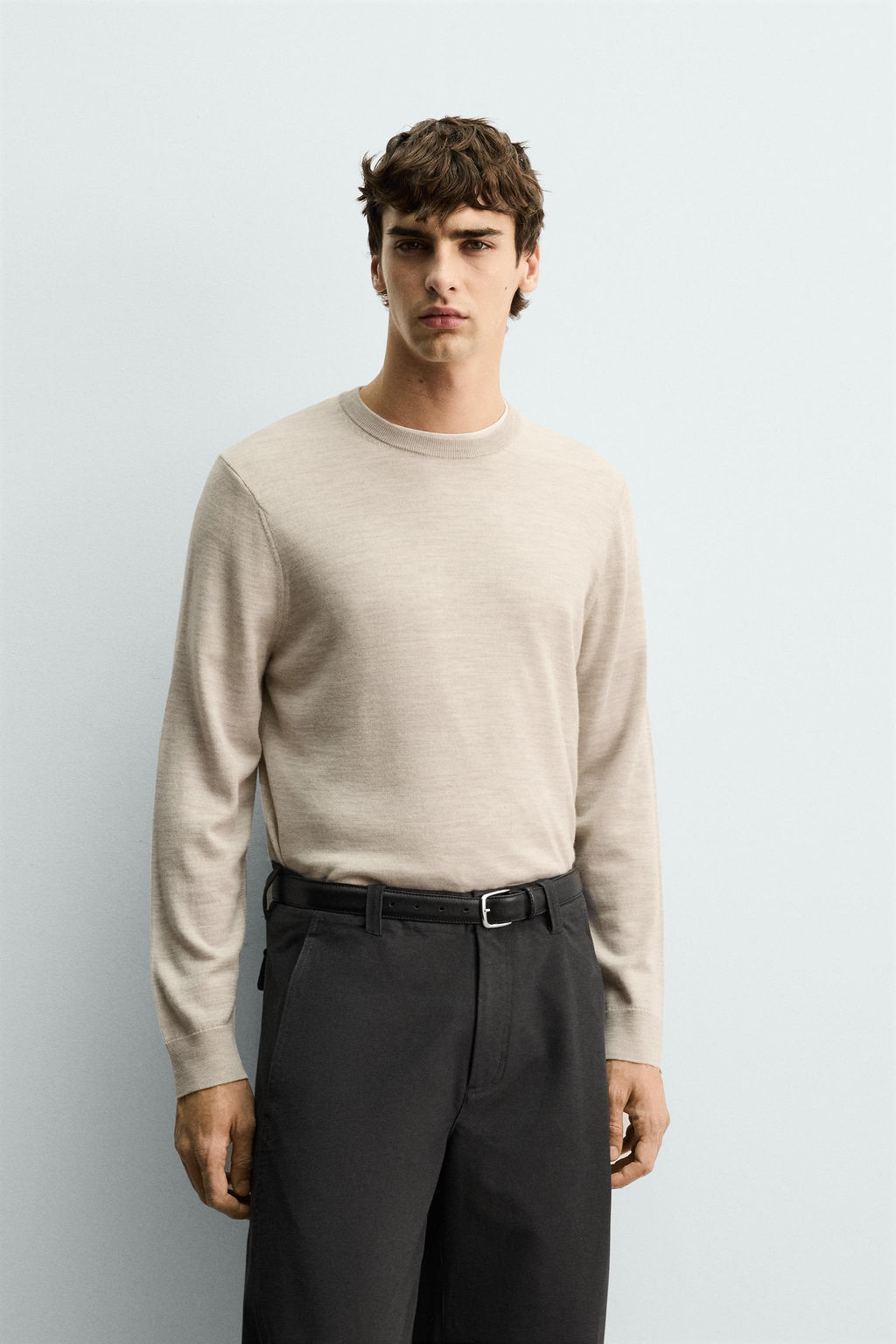 REGULAR FIT WOOL JUMPER - Zara фото 2