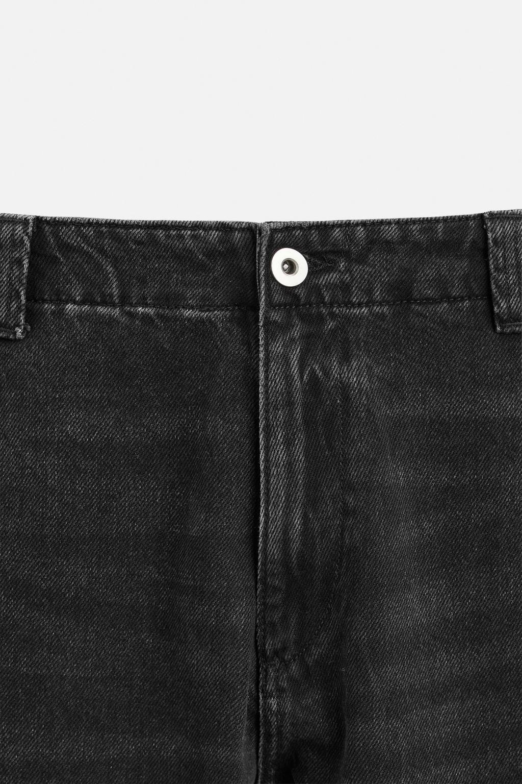 FLARE FIT JEANS WITH ZIPS - Zara фото 8