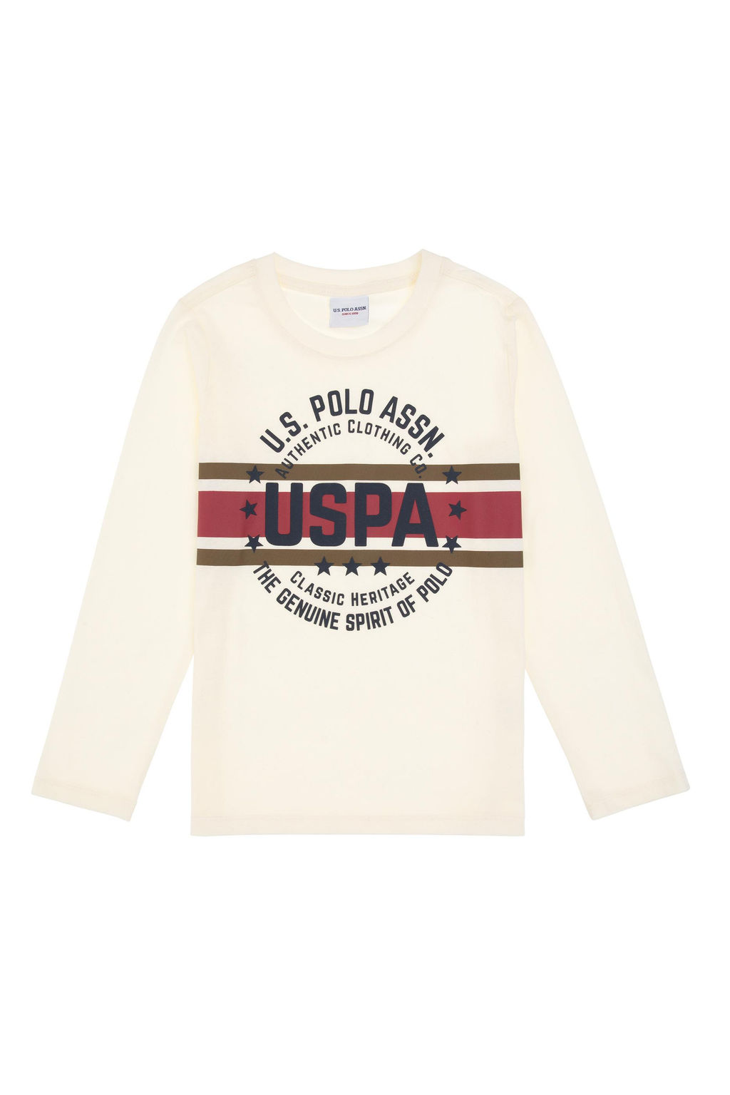 Erkek _ocuk Krem Bisiklet Yaka Sweatshirt - U.s. polo assn фото 2