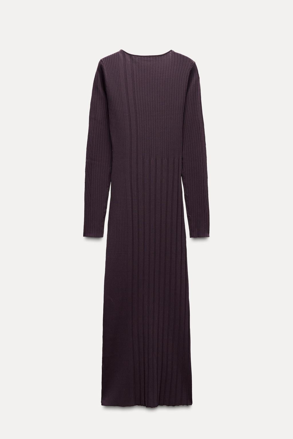 RIBBED KNIT DRESS - Zara фото 6