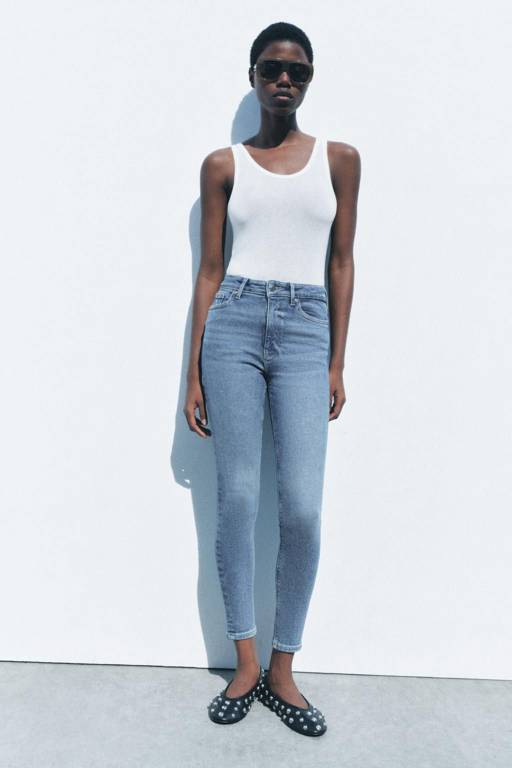 ZW COLLECTION SKINNY HIGH-WAIST JEANS - Zara фото 22