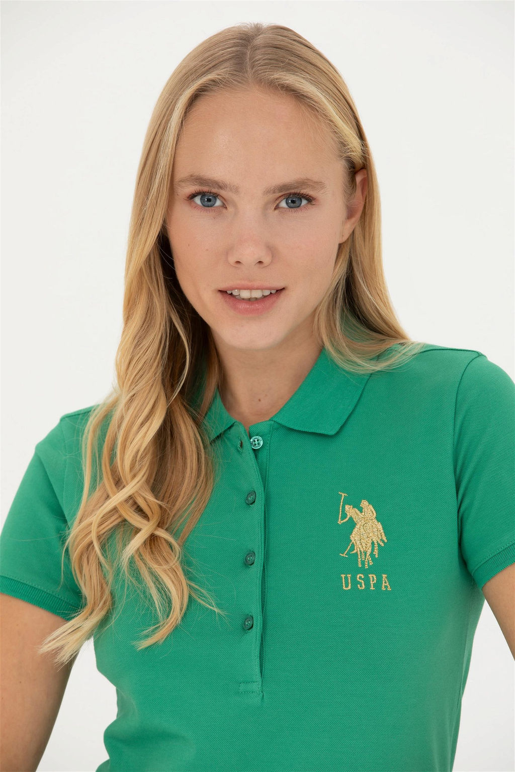 Женская зеленая базовая футболка - U.s. polo assn фото 2