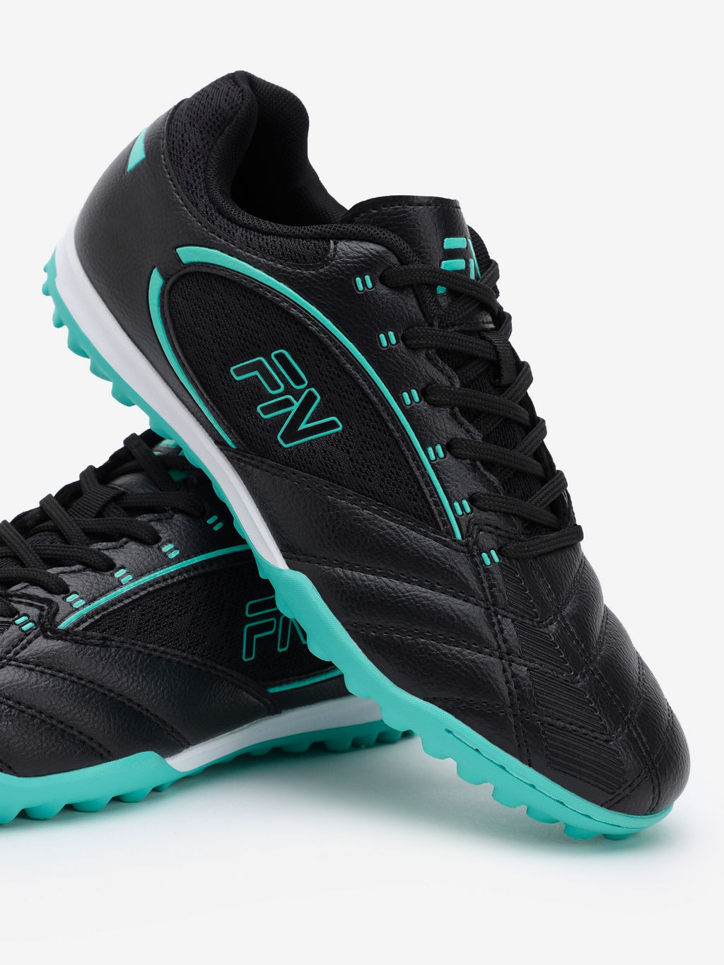 Детские шиповки FN Core Kid (TF) (Black/Teal)