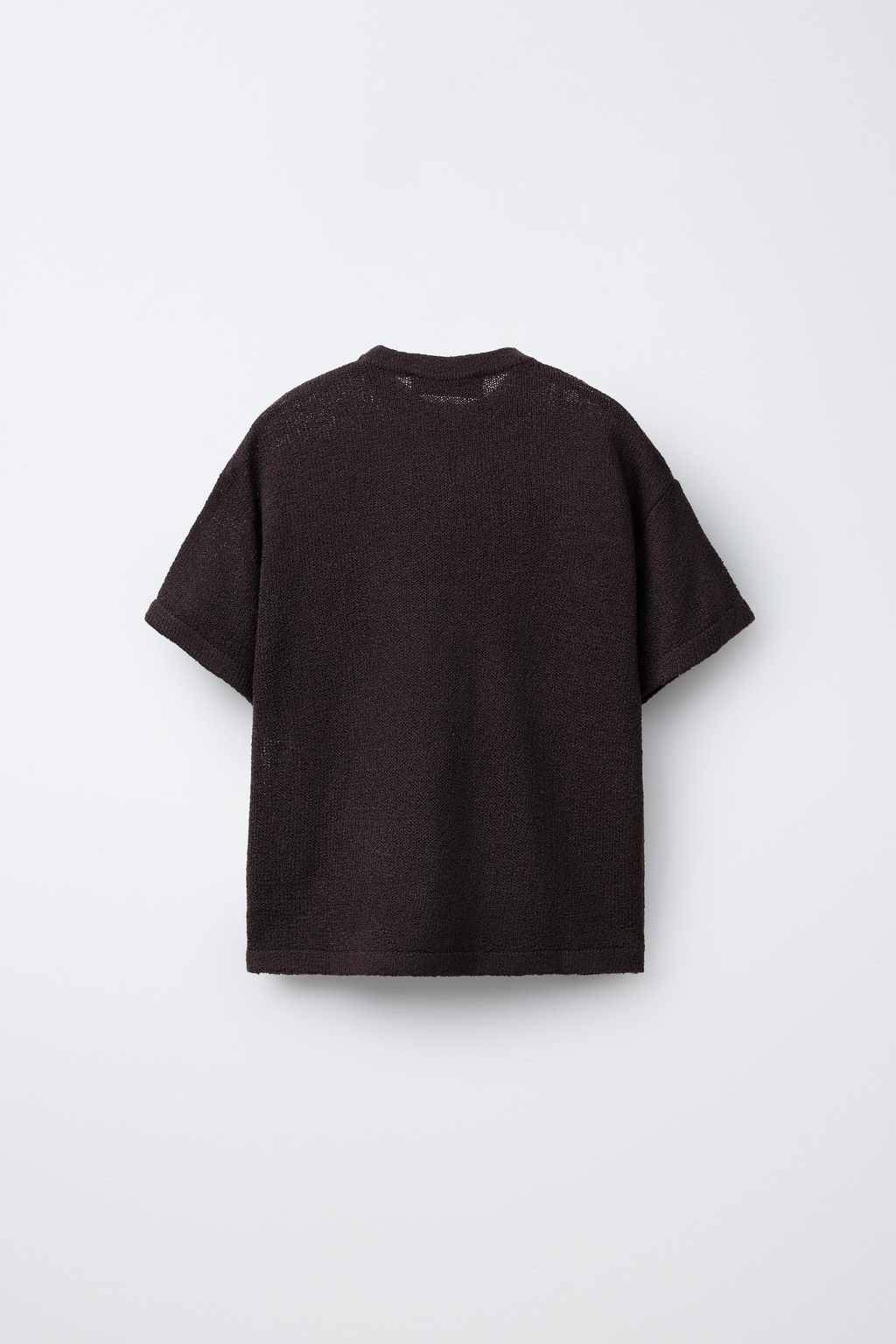 CAMISETA PUNTO R?STICA / chocolate - Zara фото 2
