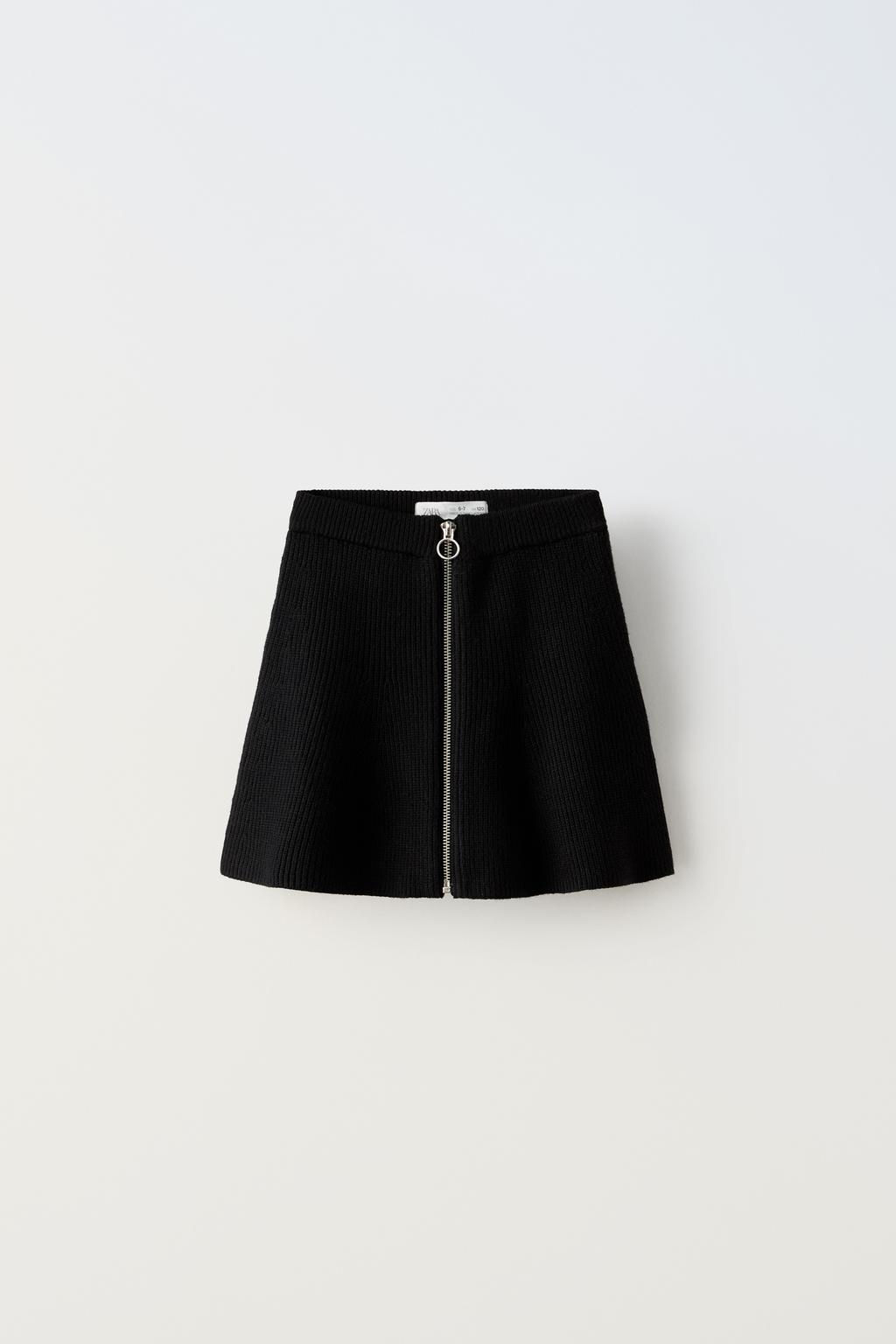 KNIT SKIRT WITH ZIP