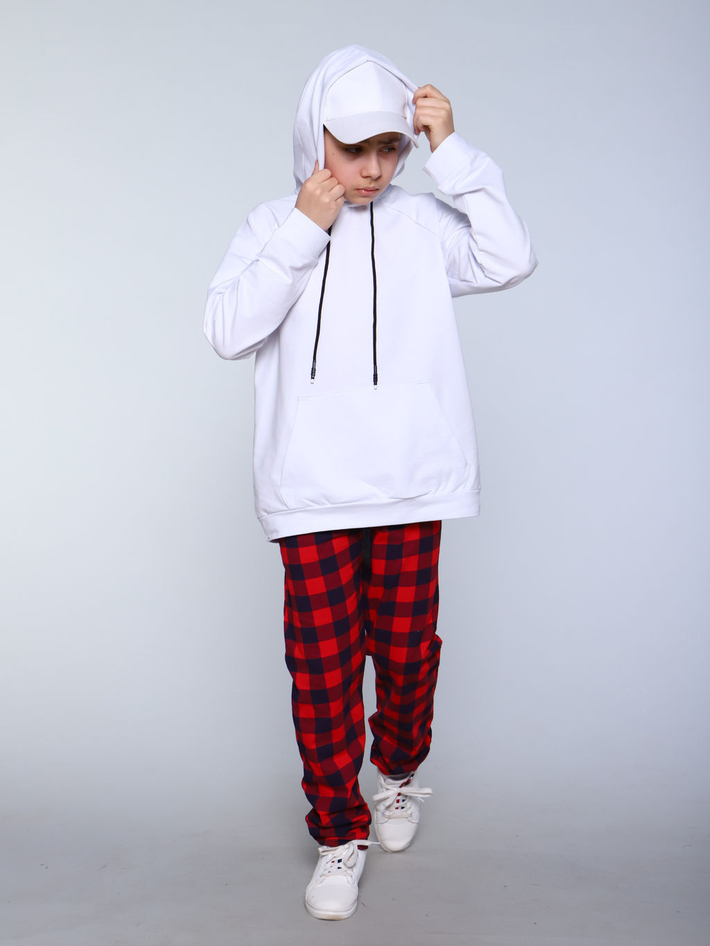 Брюки Матвей красная клетка - Ладошки фото 10