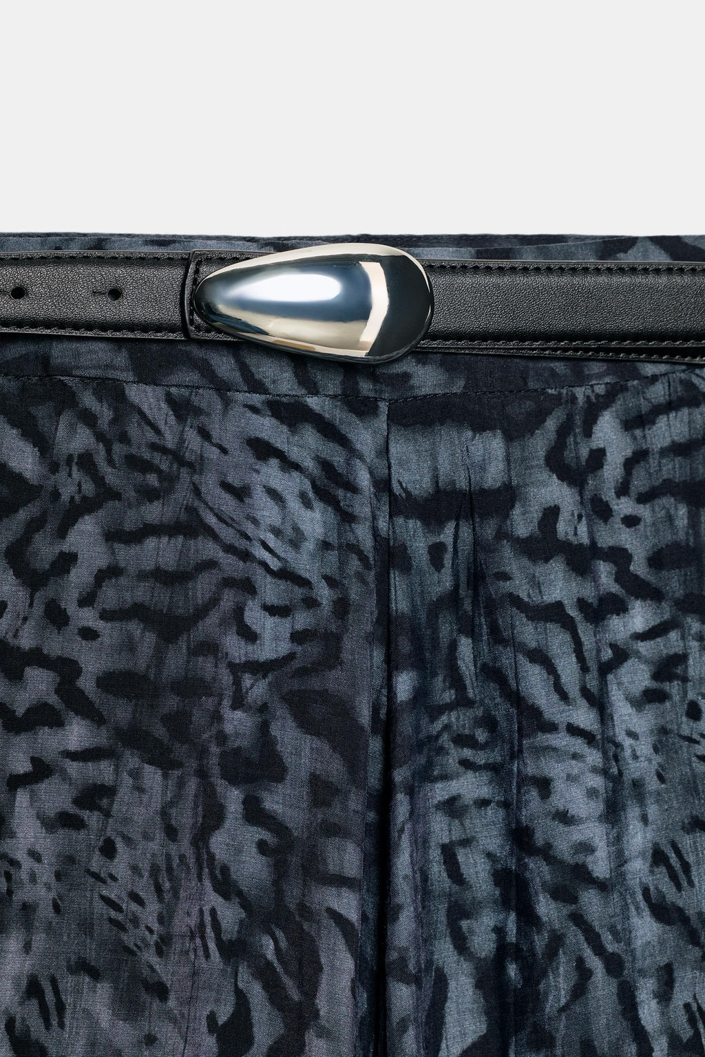 PRINTED MIDI SKIRT WITH BELT - Zara фото 7