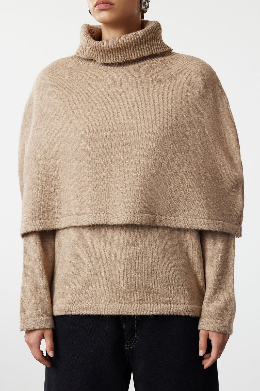 Vizon Yumusak Dokulu Pancolu Triko Kazak TWOAW25KZ00161 - Trendyolmilla фото 4