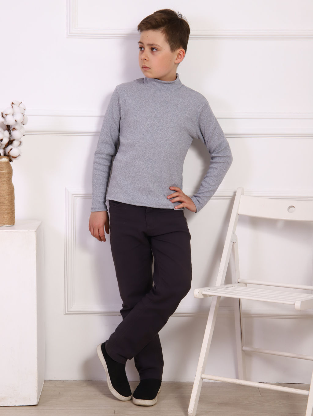 Ладошки / Водолазка Лапша белый  фото 17