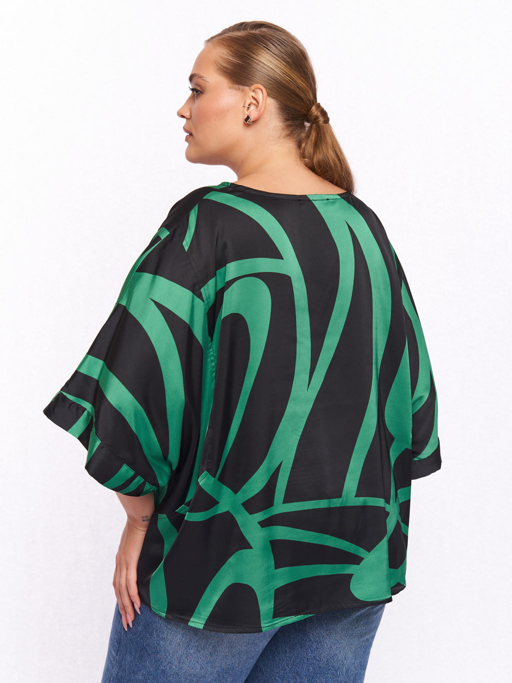 Блузка атласная BL06237ORN43 - Артесса фото 5