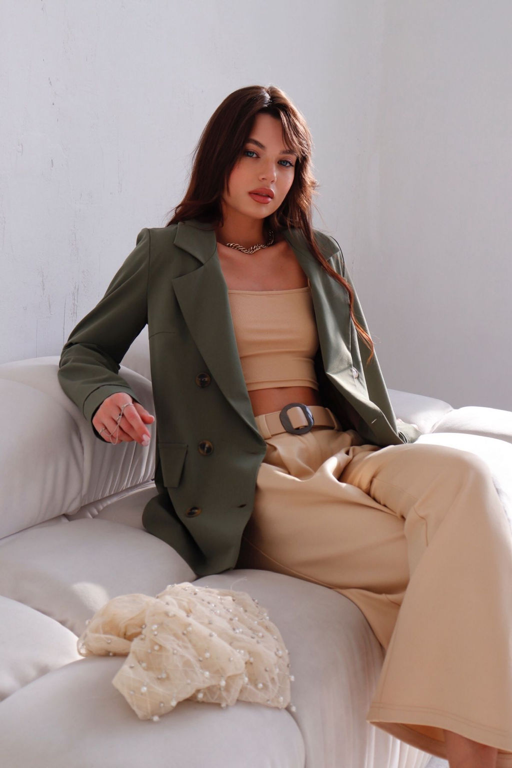 Двубортный жакет с английским воротником - Martichelli фото 21