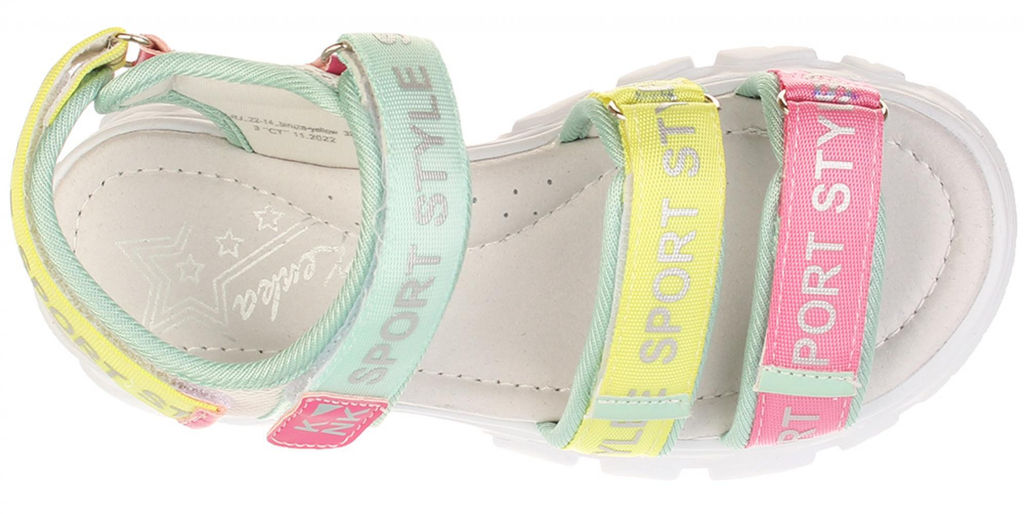 Сандалии Kenka LRJ_22-14_biruza-yellow  фото 4