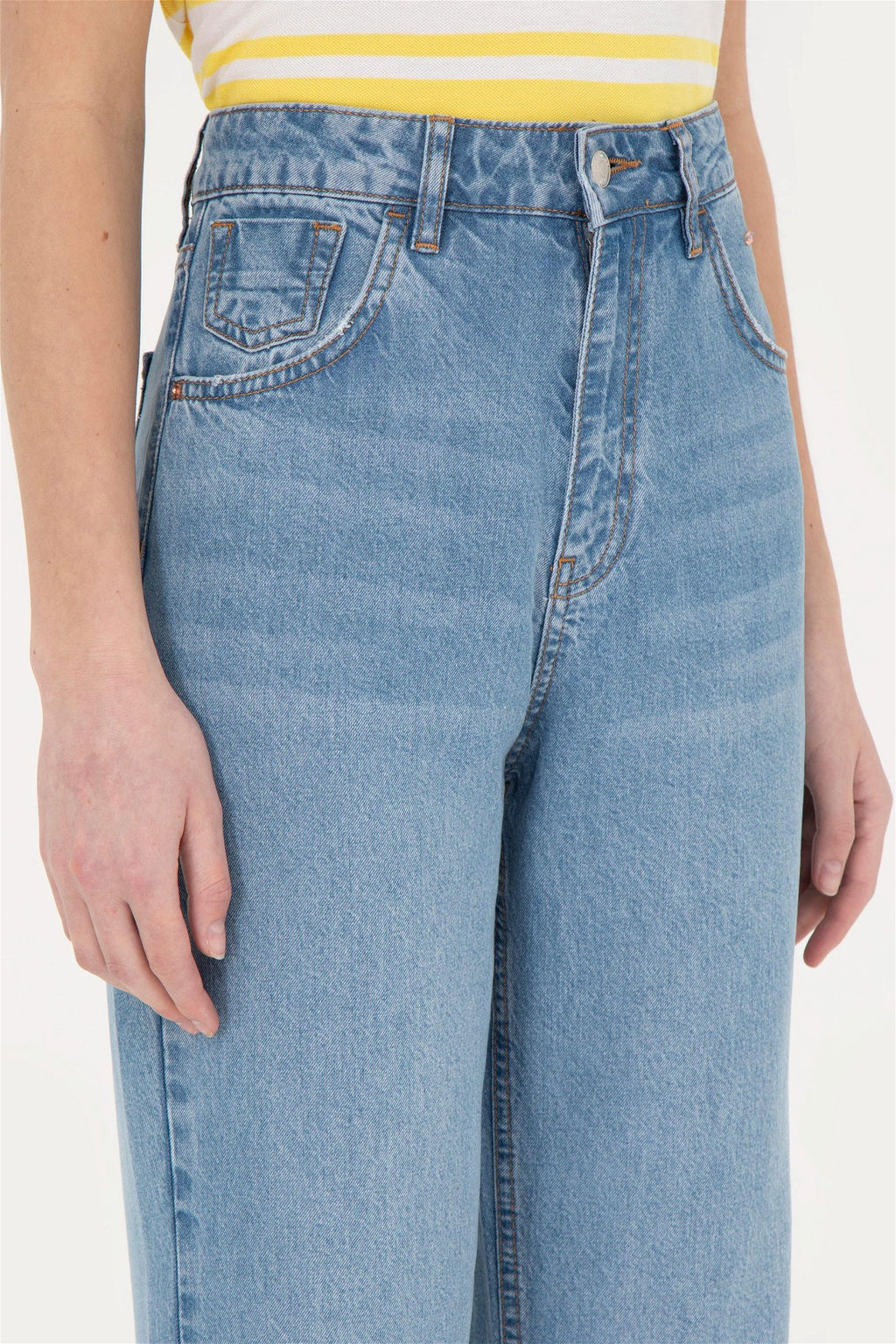 Женские голубые джинсовые брюки - U.s. polo assn фото 6