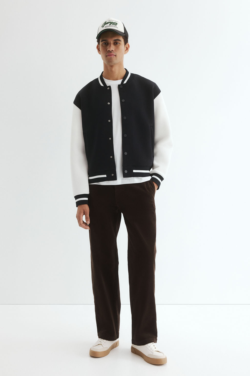 Chaqueta de b?isbol Loose Fit - H&m фото 8
