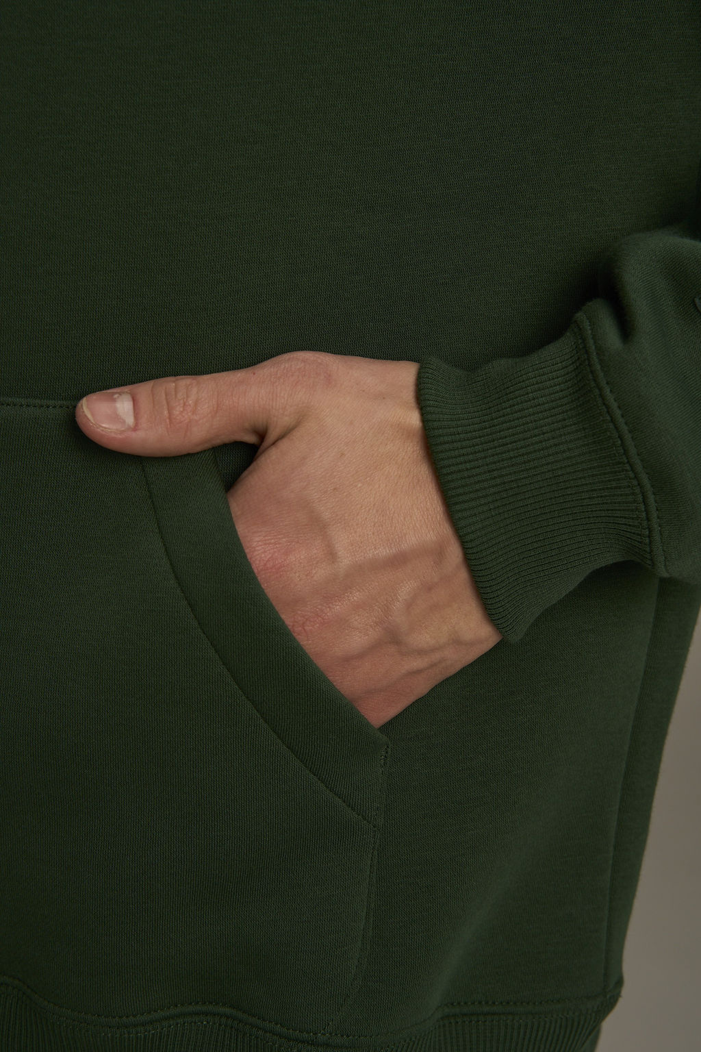 Худи утепленное Зеленый