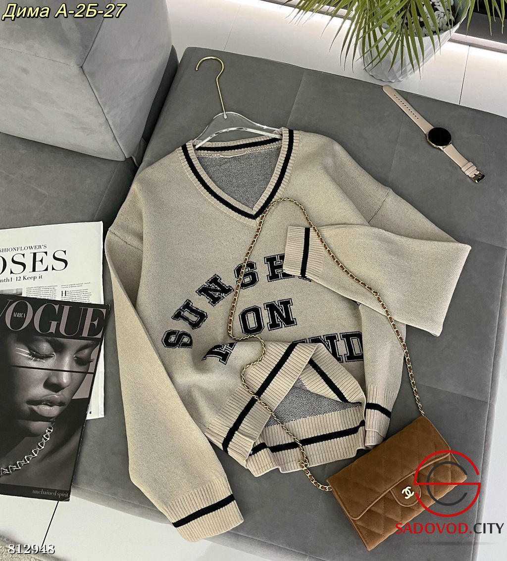 Кофта женская с надписью - Bruno фото 6