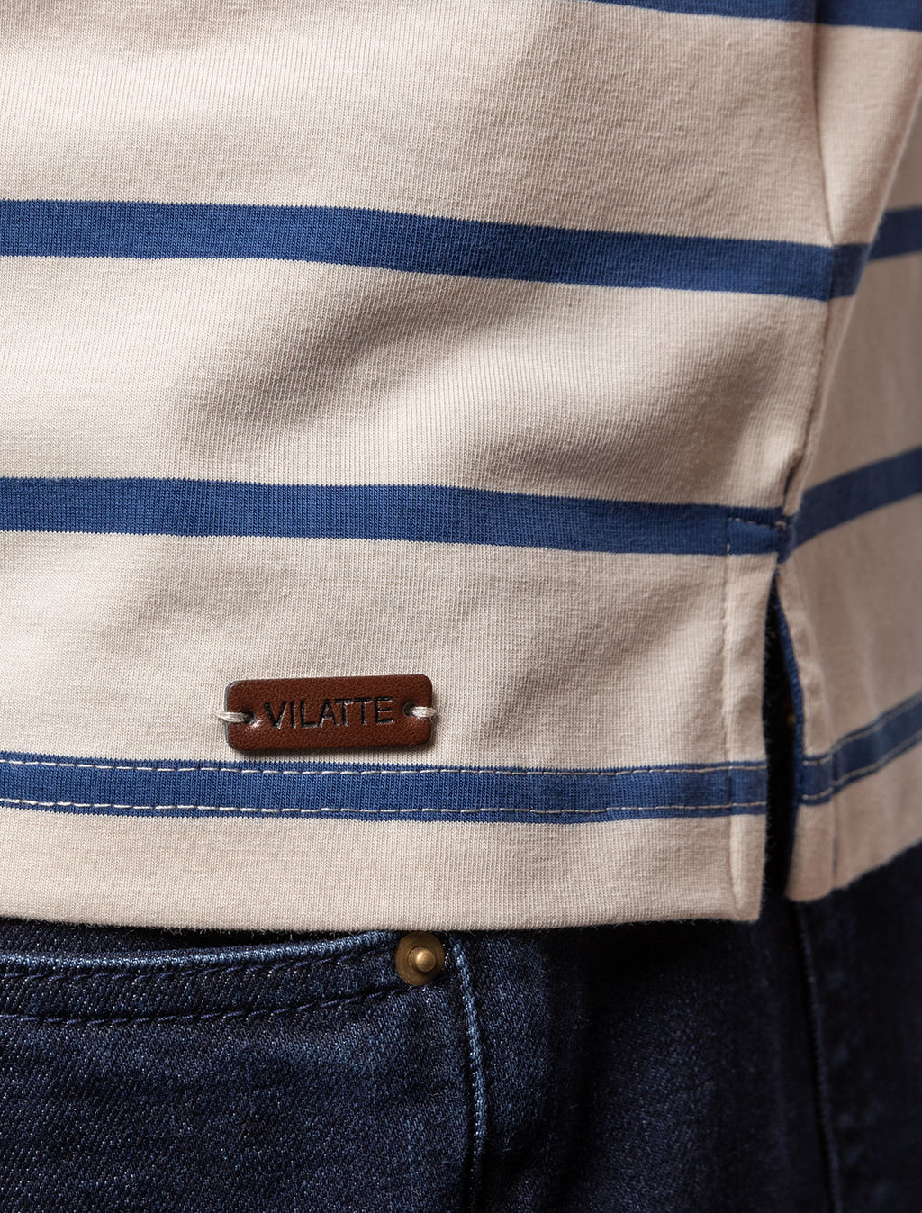 VILATTE / Футболка-Поло из премиального хлопка с эластаном  фото 6