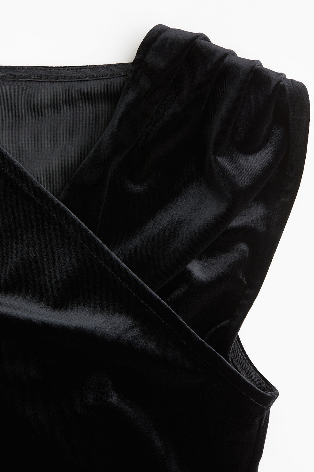 Top drapeado en velour - H&m фото 3