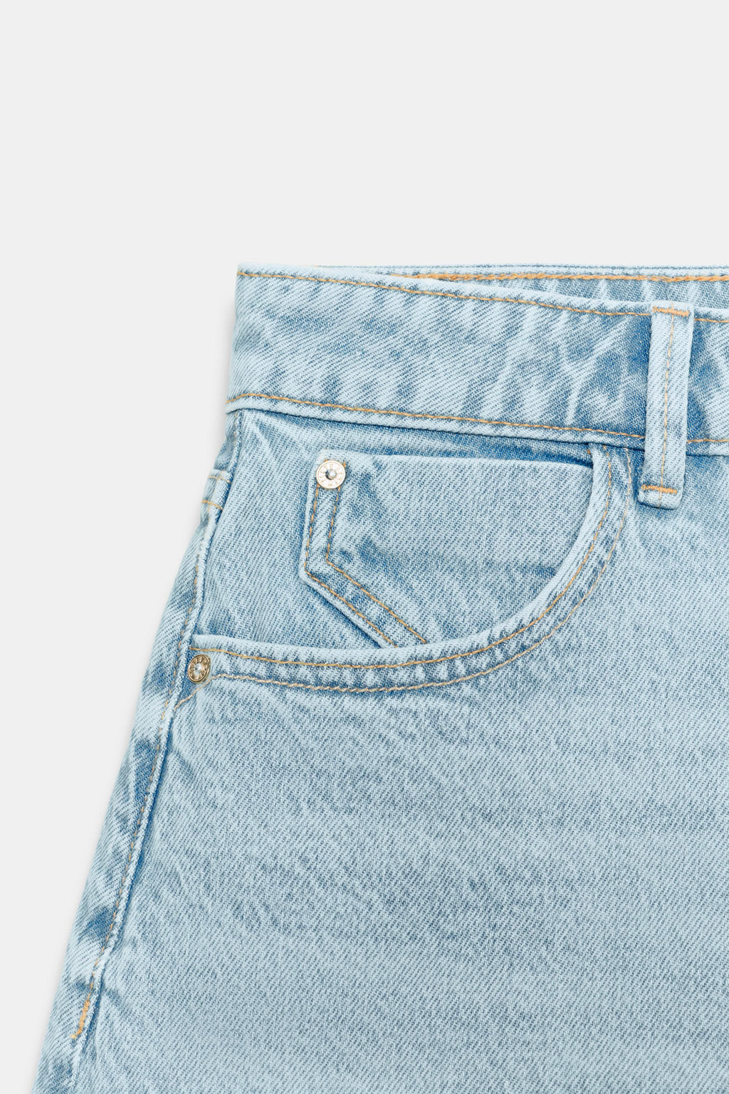 SHORTS Z1975 MOM FIT / Azul claro - Zara фото 8