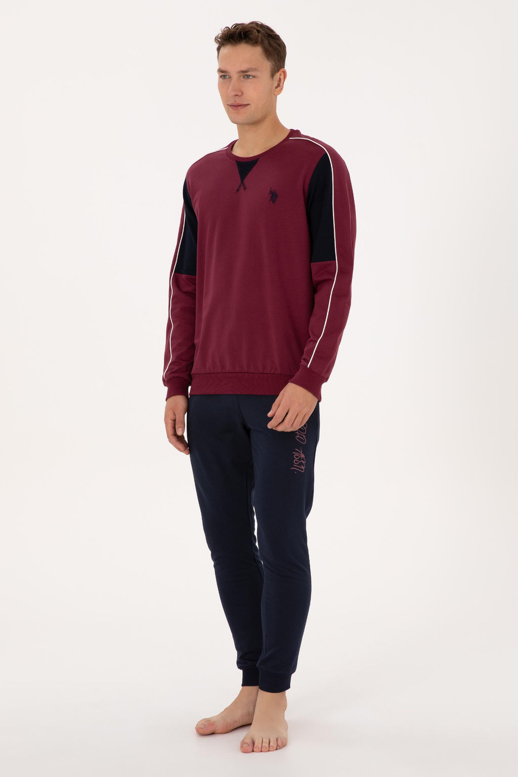 Erkek Vi_ne Pijama Tak_m_ - U.s. polo assn фото 4