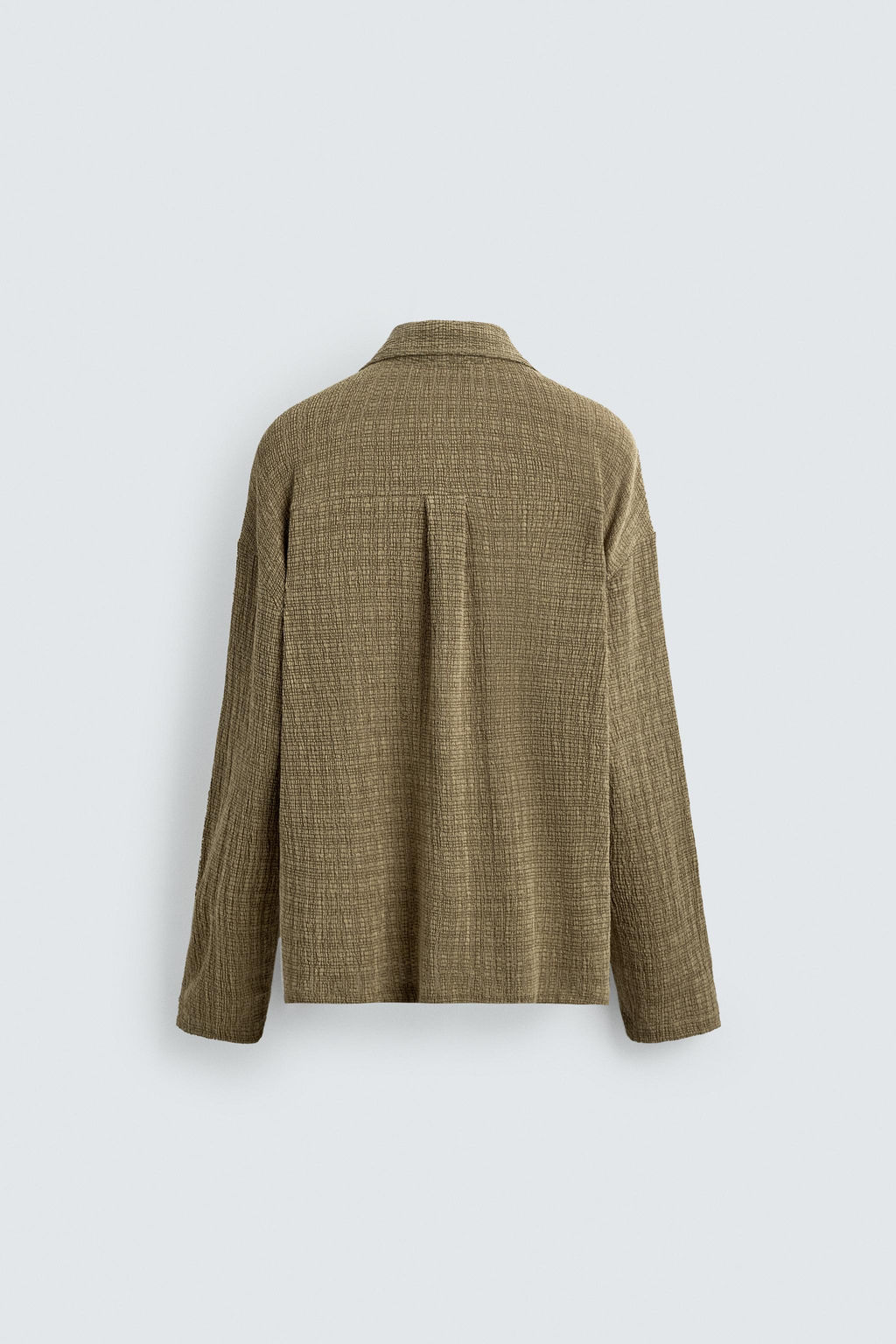 CAMISA ESTRUCTURA EFECTO ARRUGADO / Beige - Zara фото 8