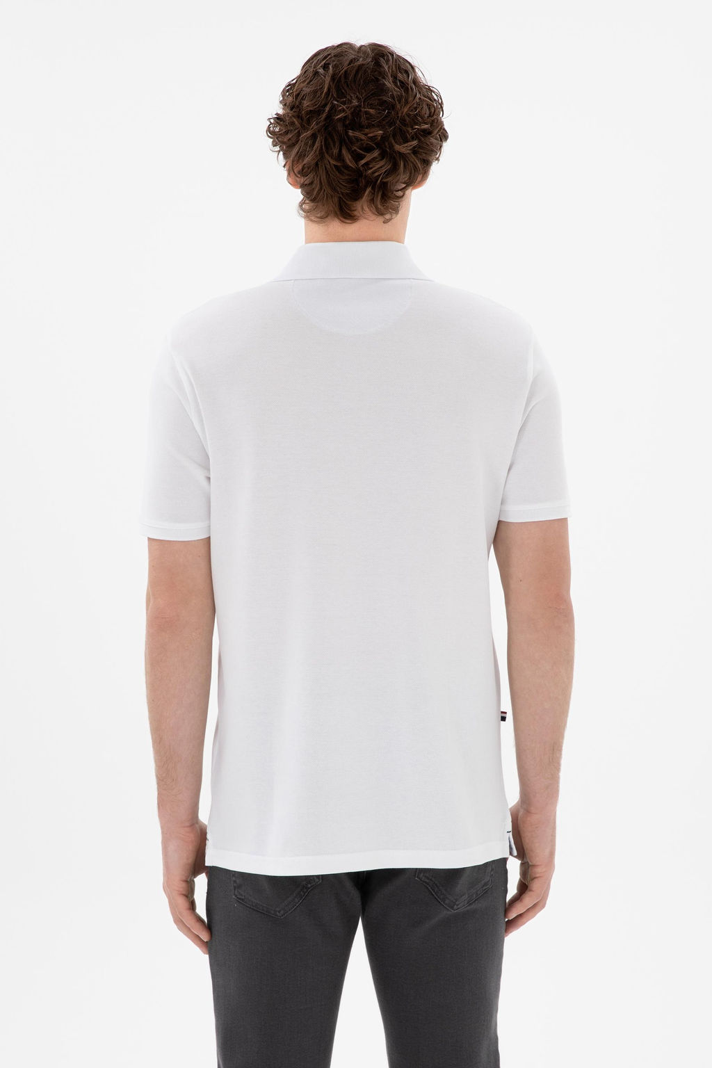 Erkek Regular Fit Polo Yaka Beyaz Basic Ti__rt Sepette S_rpriz _ndirim - U.s. polo assn фото 5